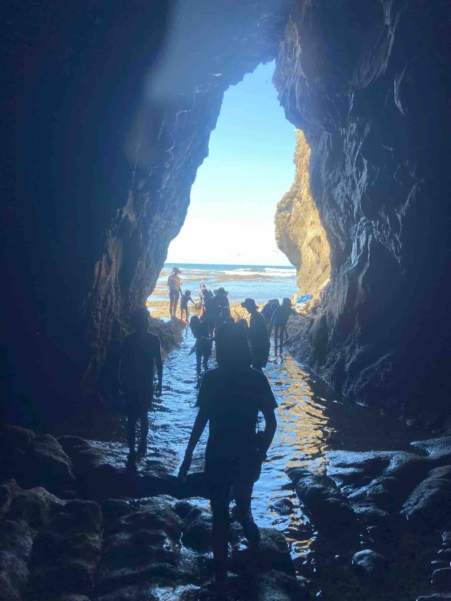 Exploring nearby sea caves