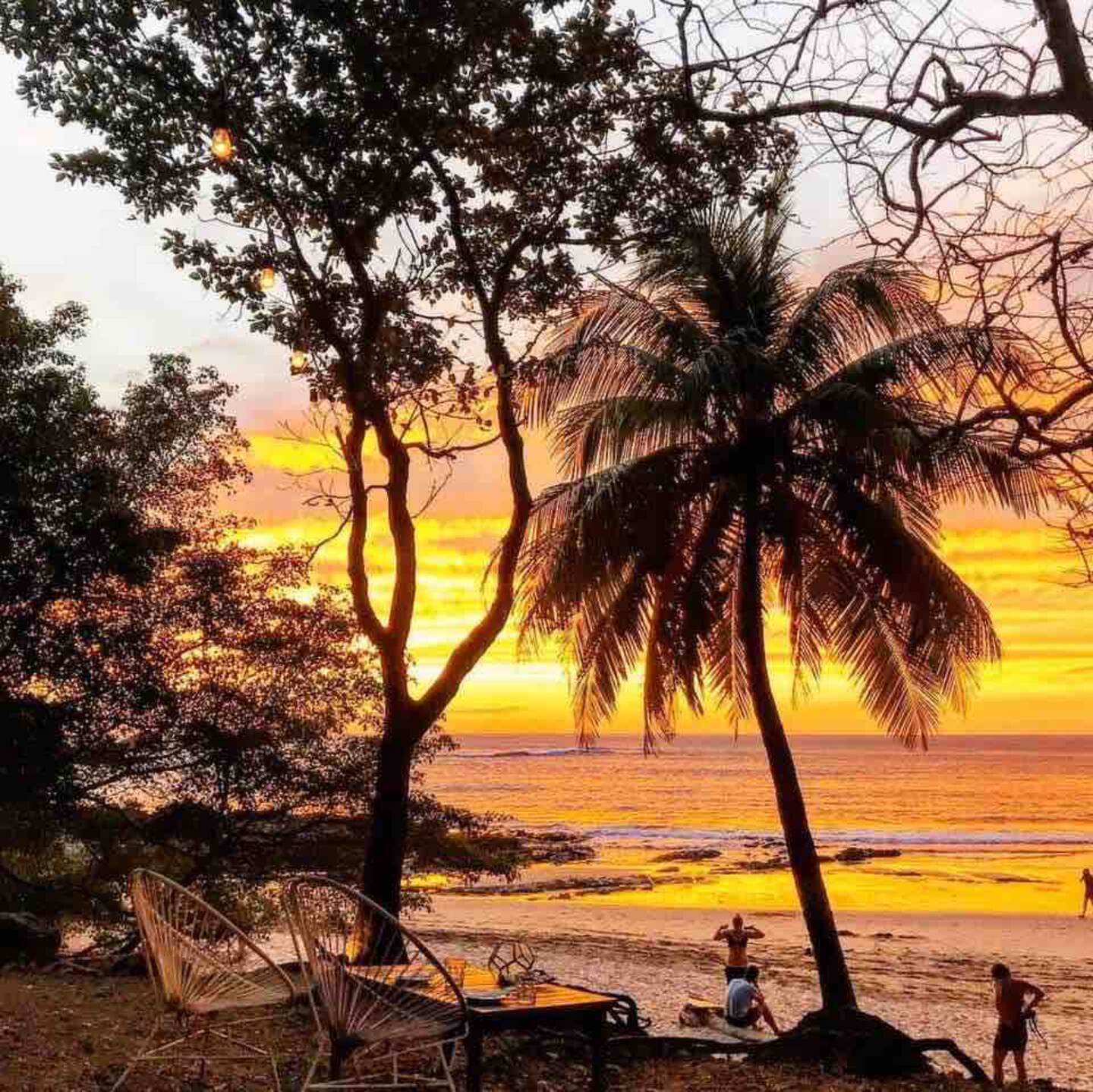 Perfect beach relaxation spot